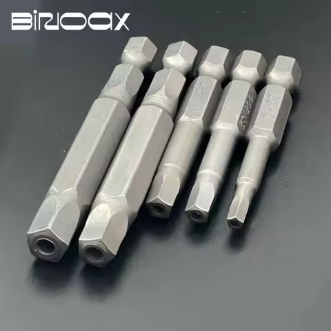50/65mm Pentagonal Screwdriver Bits Magnetic S2 5 Point Screwdriver 1/4" Hex Shank
