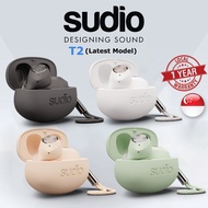 [SG] Sudio T2 ANC True Wireless Earbuds – Bluetooth 5.2, Active Noise Cancelling/Cancellation, Latest 2021 Release