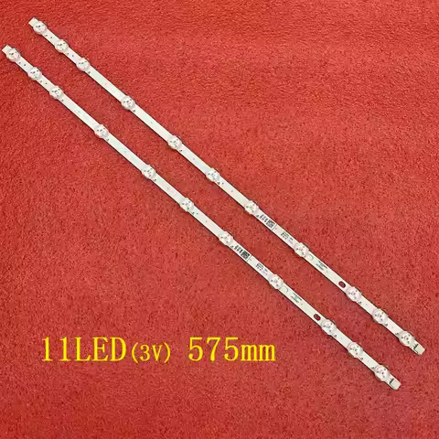 LED Strip(2)For Hitachi 32HB4T61H 32HXC01U Toshiba 32W1333DB 32D1334DB L32SHE17 VES315WNDB-2D-N01 N0