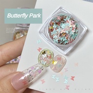 ANNIES Nail Decorative Patch Sweet Pink Color Pentagram Sequins Love Petal Bowl Bows Mixed