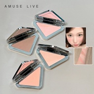 AMUSE LIVE Blush Ambient Triangle Cheek Single Color Natural Blush Supernatural Blush Facial Makeup