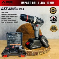 (Barang Ready) Cod Bor Baterai Maktec Apr Japan Bor Cordless Drill