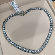 Chuỗi Ngọc Trai Nước Mặn Akoya ánh xám xanh (DNT0150) - MOON Jewelry