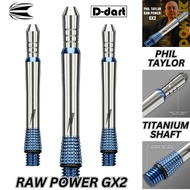 TARGET DART SHAFTS - PHIL TAYLOR RAW POWER GX2 TITANIUM DART SHAFT/STEM 1 SET/3 SHAFTS