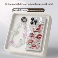 GANTUNGAN Kissing Sign Letter Hanging Rope hp For Soft Case Infinix Tecno Spark Go 1 Smart 10 9 8 1S