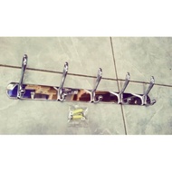 GANTUNGAN Clothes hanger 5-hook stainless steel clothes hanger, 45cm thick