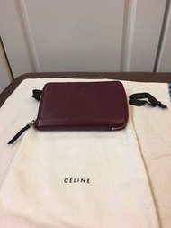 🈹️🈹️98％New Celine 名牌棗紅色中短錢包 100％real (特價$2500包順豐站取件，不退換)