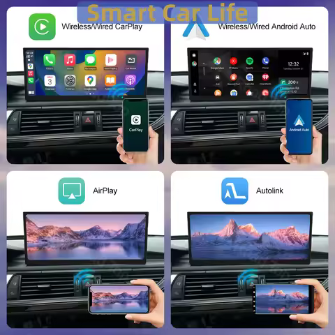 Road Top Multimedia Stereo For Audi A6 C6 C7 A7 2011-2018 Wireless CarPlay GPS Navi Radio Player Blu