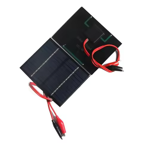 AB41-2X 12V 1.5W Solar Panel With Clip Charging Battery System Polycrystalline Solar Panel For Small
