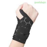 GUADALUPE Sports Wrist Guard, Breathable Polyester Fiber Wrist Guard Band, Cellular Mesh Design Right Left Hand Pink/Grey/Black Compression Wrist Support Women