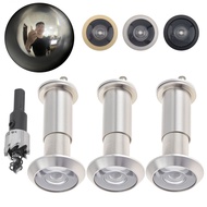 3 pcs 16 mm / 0.63 inch 200 Degree Solid Brass Door Viewer Peephole Drill Bit Set for 1.57 inch to 2