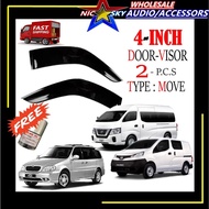 Nissan NV 200 NV350 AirPress Window Tingkap kereta Nv200 DoorVisor Mugen Tingkap Kereta Naza Ria (Wi