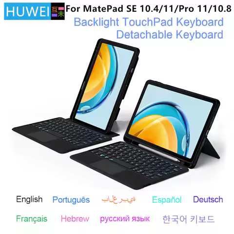 HUWEI Magic Keyboard Case For Huawei MatePad SE 10.4 AGS5-W09 AGS5-L09 MatePad 10.4 Pro 11 10.8 V6 T