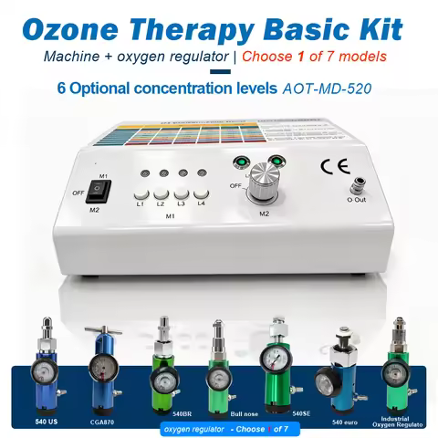 o3 generador kit equipo de ozonoterapia air water purifier with Oxygen Regulator