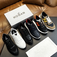 NA8B Hogan Genuine Leather Thick-Soled Height-Increasing Men's Sports Shoes Lightweight Comfortable 