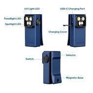 Olight Oclip Ultra Clip-On EDC Light with Flood, Spot, and UV Modes
