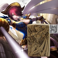 1500 Bậc lửa Zippo hình B Fiora nữ kiếm sư Anime Liên minh huyền thoại có tem hologram (đọc kỹ mô tả