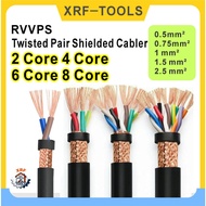 RVVPS Twisted Shielded Cable 0.5mm2 0.75mm2 1mm2 1.5mm2 Signal Control Cable 2-Core 4-Core 6-Core 8-