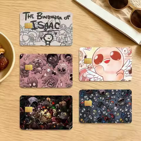 Game The Binding of Isaac 4Pcs Waterproof Scratch Resistant Card Skin Stickers Fashion Decorative fo