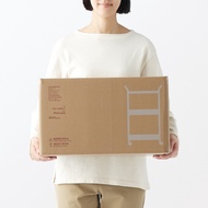 มูจิ ชั้นวางของเหล็ก 3 ชั้นมีล้อ - MUJI Steel Pipe 3-Tier Rack (W45.5 x D32.5 x H80 cm)