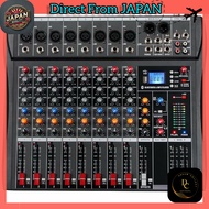 Depusheng DX8 Professional Mixer Soundboard Console 8-Channel Desk System Interface Digital USB MP3 