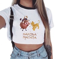 Hakuna Matata Printed Crop Top - Women's Short Sleeve T-shirt