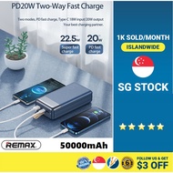 (SG)Remax 50000mAh RPP-200 RPP-162 RPP-185 22.5W Powerbank Fast Charging Latest High Capacity Power Bank For Smart Phone