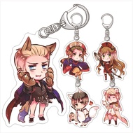 Hetalia Axis Powers Keychain King Yao Valgas Jones Bono Fova Acrylic Pendant