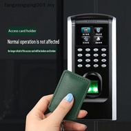 F1MY 1Pc Leather Access Card Holder with Keychain & ID Tag Case f1my