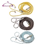 [deevoka] Earphone Audio Wire /2Pin Connector HiFi 8 Core Silver Plated Upgrade Cable