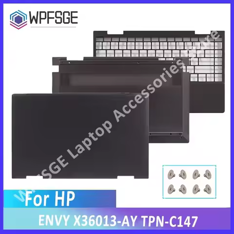 For HP ENVY X360 13-AY TPN-C147 LCD Back Cover Top Lid Case/Palmrest/Brown Wood Gold White Bottom Ca
