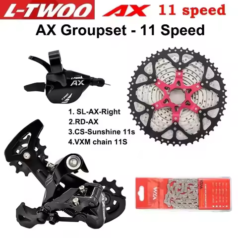 LTWOO AX 11S Groupset 11 speed shift lever derailleur SUNSHINE cassette 46T 50T VXM Chains 11s