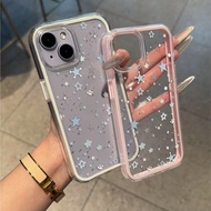 Sparkling Stars Soft Case Samsung A07 A56 A55 A17 A26 A36 S22 Ultra A16 S24 Ultra A06 S25 Ultra A32 