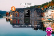 4G/5G Pocket WiFi สำหรับใช้ในยุโรปตะวันตก (รับที่สนามบินมาเลเซีย) โดย Roamingman