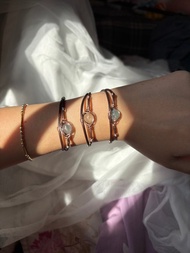 珍飾 －托帕石金屬繞線手鏈 聖誕禮物/ 交換禮物/ 閨蜜禮物