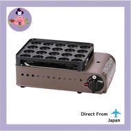 Iwatani Iwatani Box-Type Gas Takoyaki Super Flame Tako Entako Bronze and Black [Direct from Japan]