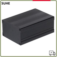 LUCKY-SUHE Electric Box, 46*76*110mm Black Aluminium Electric Box, Water Proof Striped /Glossy Style