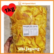 [Kerepek] 1kg Kerepek Ubi Jagung / 1kg Sweet Corn Tapioca Chip Hot Sales Snack Food