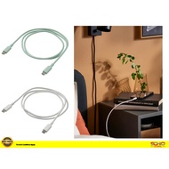 IKEA-SITTBRUNN USB-C to USB-C, 1.0 m (light green/White)