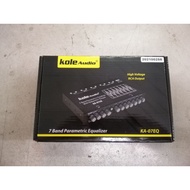 KOLE AUDIO 7 band parametric equalizer with subwoofer output