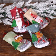 New Year Christmas Stocking Sack Gift Bag / Christmas Decorations for Christmas Stockings Santa Candy Bag Sock Gift Kids Candy Bag