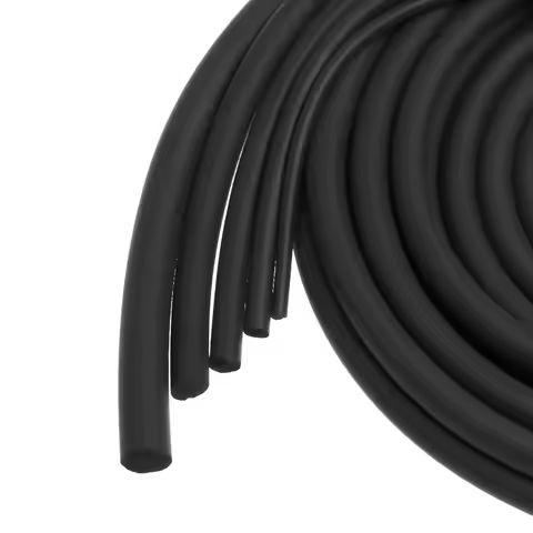 5M Car Door Edge Protector Solid Round Flexible O Shape Soundproof Rubber Foam Seal Strip Insulated 