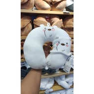 Miniso X We Bare Bears Neck Pillow + Eyemask
