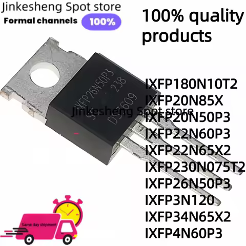 5units IXFP230N075T2 IXFP26N50P3 IXFP3N120 IXFP34N65X2 IXFP4N60P3 IXFP180N10T2 IXFP20N85X IXFP20N50P