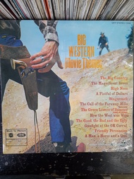 BIG WESTERN Movie Themes  GEOFF LOVE and his Orchestra เพลงบรรเลง        แผ่นเสียง Vinyl LP33 RPM สภาพดีพอใช้ปกเก่า ต้นฉบับเดิม