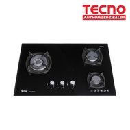 (Bulky) Tecno 3-Burner Glass Cooker Hob with Inferno Wok Burner Technology T 23TGSV (T23TGSV)