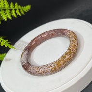 海洋碧玉手鐲59MM 冰潤老料多彩油畫風玉髓圓條手環 清新自然絢麗