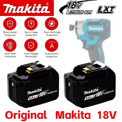 2026 hot selling 18v tools battery, 100% Authentic Makita 9000mAh battery replaceable DHR202 DJV182 