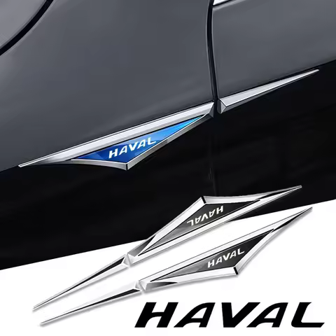 2 Pack 3D Alloy Car Sticker Car Accessories for Great Wall Haval Jolion H3 H5 H6 H7 H9 F7 F7X F7H H8