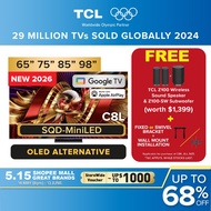 NEW | TCL C8L Premium SQD-MiniLED 4k TV | 65 75 85 98 inch | HDR 6,000nits | 4,032 Precise Dimming Z